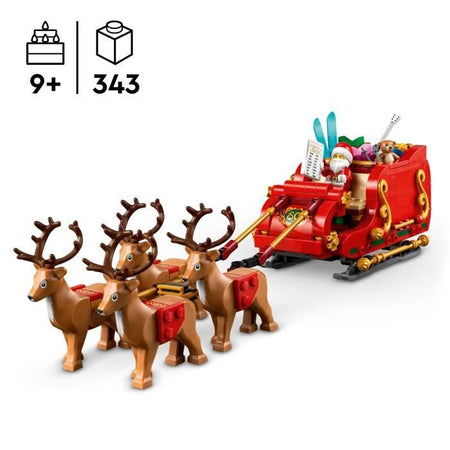 LEGO 40499 La slitta di Babbo Natale - Set da costruzione per bambini dai 9 anni in su