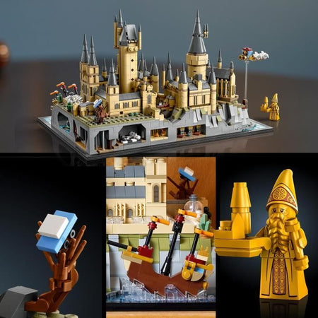 LEGO Harry Potter 76419 Castello e giardini di Hogwarts, kit modello da costruire per adulti, include luoghi iconici