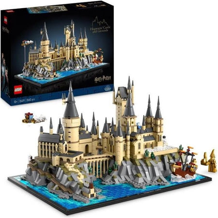 LEGO Harry Potter 76419 Castello e giardini di Hogwarts, kit modello da costruire per adulti, include luoghi iconici