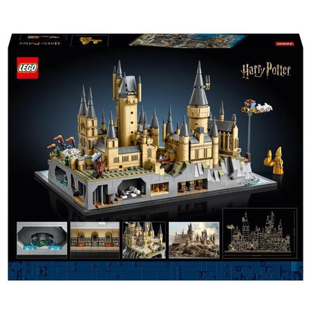 LEGO Harry Potter 76419 Castello e giardini di Hogwarts, kit modello da costruire per adulti, include luoghi iconici