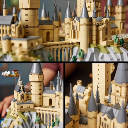 LEGO Harry Potter 76419 Castello e giardini di Hogwarts, kit modello da costruire per adulti, include luoghi iconici