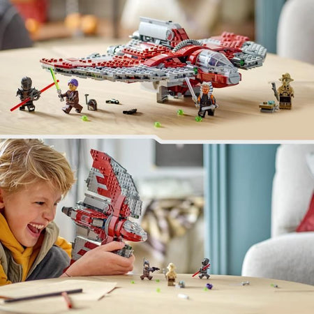 LEGO Star Wars Shuttle T-6 di Ahsoka Tano 75362, Nave Lancia-Bottoni, 4 Personaggi