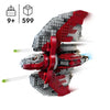 LEGO Star Wars Shuttle T-6 di Ahsoka Tano 75362, Nave Lancia-Bottoni, 4 Personaggi