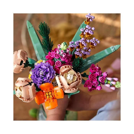 LEGO Creator Expert 10280 Bouquet di fiori, fiori artificiali, kit per la decorazione di fiori fai da te, set per adulti