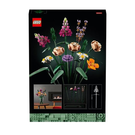 LEGO Creator Expert 10280 Bouquet di fiori, fiori artificiali, kit per la decorazione di fiori fai da te, set per adulti