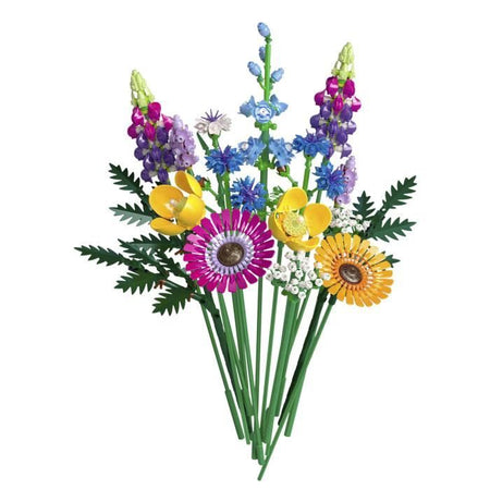 Icone Lego 10313 Bouquet di fiori selvatici, piante artificiali con papaveri, per adulti