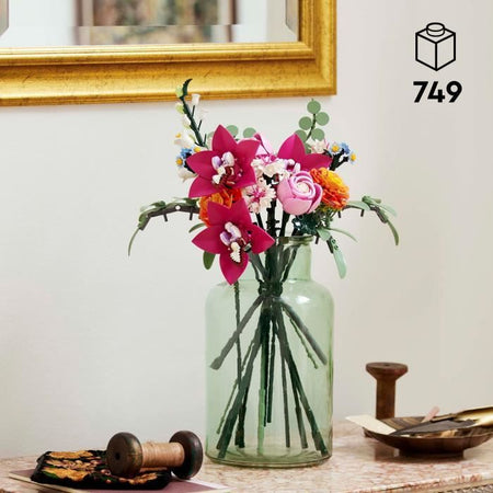 LEGO Botany 10342 Bouquet di fiori rosa - Set di costruzioni per adulti