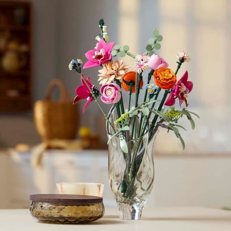 LEGO Botany 10342 Bouquet di fiori rosa - Set di costruzioni per adulti