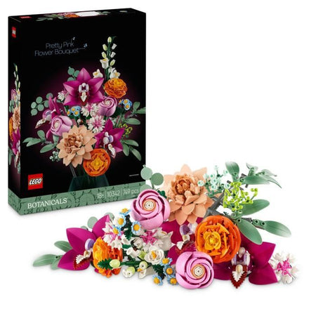 LEGO Botany 10342 Bouquet di fiori rosa - Set di costruzioni per adulti