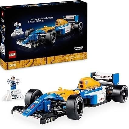 LEGO Icons 10353 Williams Racing FW14B e Nigel Mansell - Auto da corsa di F1 per adulti