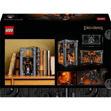 LEGO Icons Il Signore degli Anelli: L'angolo dei libri di Balrog - Set da costruzione - Decorazione fai da te per mensole - Minifigure Ganda