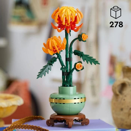 LEGO Icons 10368 Il Crisantemo - Set di decorazioni floreali costruibili per adulti
