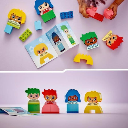 LEGO DUPLO Le mie prime forti emozioni e grandi sentimenti 10415, Giocattolo per neonati, 23 mattoncini colorati e 4 personaggi