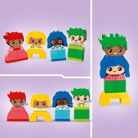 LEGO DUPLO Le mie prime forti emozioni e grandi sentimenti 10415, Giocattolo per neonati, 23 mattoncini colorati e 4 personaggi