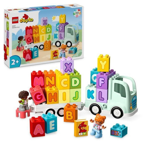 LEGO DUPLO Il camion dell'alfabeto My Town, giocattolo didattico per l'apprendimento dell'alfabeto per bambini dai 2 anni in su, 10421