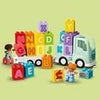LEGO DUPLO Il camion dell'alfabeto My Town, giocattolo didattico per l'apprendimento dell'alfabeto per bambini dai 2 anni in su, 10421