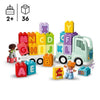 LEGO DUPLO Il camion dell'alfabeto My Town, giocattolo didattico per l'apprendimento dell'alfabeto per bambini dai 2 anni in su, 10421