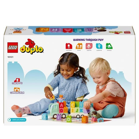 LEGO DUPLO Il camion dell'alfabeto My Town, giocattolo didattico per l'apprendimento dell'alfabeto per bambini dai 2 anni in su, 10421