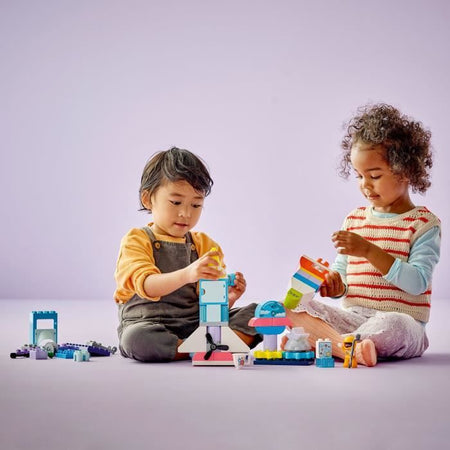 LEGO DUPLO Avventura sullo Space Shuttle 3-in-1, Giocattolo costruibile per razzi, Gioco educativo, 10422