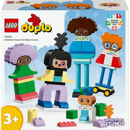 LEGO DUPLO My Town 10423 Personaggi da costruire con diverse emozioni, Giocattolo con 71 Mattoncini con 5 Personaggi