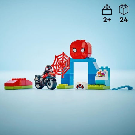 LEGO DUPLO Marvel 10424 L'avventura in moto di Spin - Giocattolo di Spidey e i suoi amici
