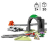 LEGO DUPLO My Town 10425 Set di espansione: binari del treno e tunnel - Giocattolo per bambini