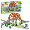 LEGO DUPLO My Town 10426 Set di espansione: binari del treno e ponte - Giocattoli per l'apprendimento precoce