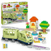 LEGO DUPLO My Town 10427 Treno delle avventure interattivo - Giocattoli per l'apprendimento precoce per bambini di 2 anni