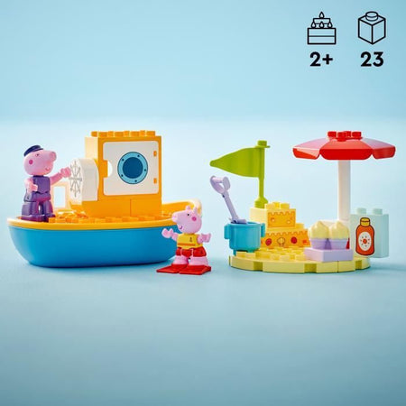 LEGO DUPLO 10432 Gita in barca di Peppa Pig - Set da gioco per il bagnetto dei bambini