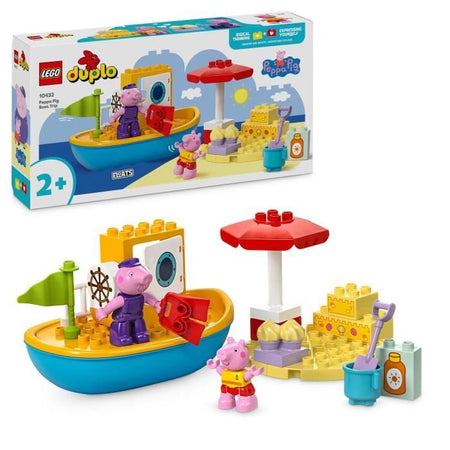 LEGO DUPLO 10432 Gita in barca di Peppa Pig - Set da gioco per il bagnetto dei bambini