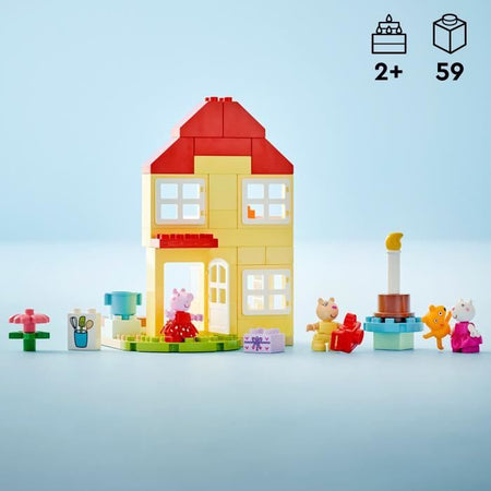 LEGO DUPLO 10433 Festa di compleanno di Peppa Pig - Giocattolo costruibile per bambini di 2 anni