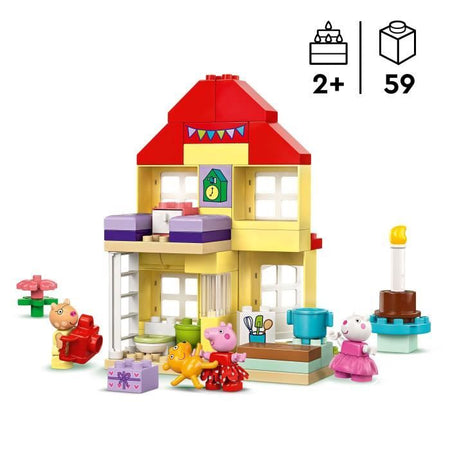 LEGO DUPLO 10433 Festa di compleanno di Peppa Pig - Giocattolo costruibile per bambini di 2 anni