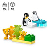 LEGO DUPLO My Town 10442 Famiglie di animali selvatici: pinguini e leoni - Giochi di apprendimento precoce