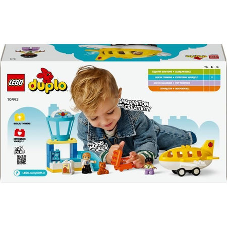 LEGO DUPLO My Town 10443 Prima volta in aeroporto - Giocattolo da costruzione per bambini dai 2 anni in su
