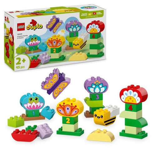 LEGO DUPLO My Town 10444 Il giardino creativo e i fiori - Set da costruzione per bambini di 2 anni