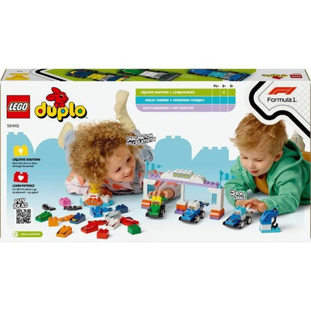 LEGO DUPLO My Town 10445 Auto da corsa e piloti di un team di F1 - Giocattolo 2 anni