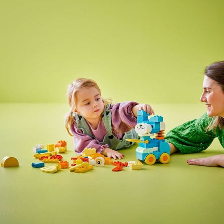 LEGO DUPLO My Town 10448 Animali su ruote 3 in 1 - Set di costruzioni per bambini di 2 anni - Cane