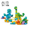 LEGO DUPLO My Town 10451 Dinosauri su Ruote 3 in 1 - Gioco di apprendimento precoce per bambini di 3 anni