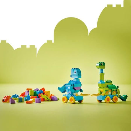 LEGO DUPLO My Town 10451 Dinosauri su Ruote 3 in 1 - Gioco di apprendimento precoce per bambini di 3 anni