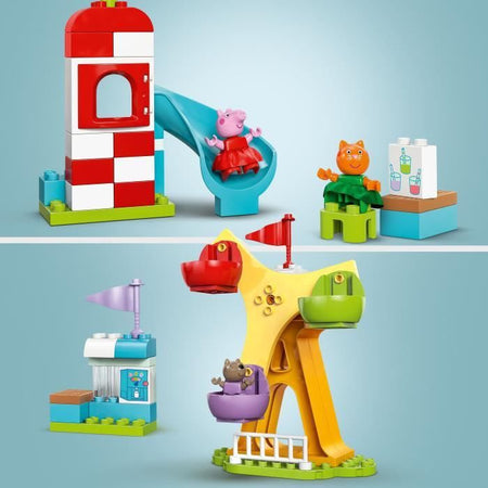 LEGO DUPLO Peppa Pig 10453 Luna Park - Gioco di costruzione per bambini dai 2 anni