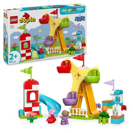 LEGO DUPLO Peppa Pig 10453 Luna Park - Gioco di costruzione per bambini dai 2 anni