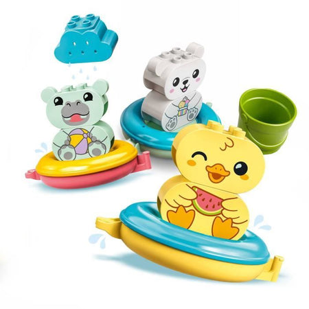 LEGO 10965 DUPLO Giocattolo da Bagno: Trenino Galleggiante degli Animali, Set Vasca da Bagno per Neonati e Bambini di età superiore a 1,5 anni con Anatra