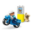 LEGO 10967 DUPLO La moto della polizia, giocattolo per bambini dai 2 anni in su, che sviluppa abilità motorie