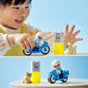 LEGO 10967 DUPLO La moto della polizia, giocattolo per bambini dai 2 anni in su, che sviluppa abilità motorie