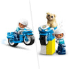 LEGO 10967 DUPLO La moto della polizia, giocattolo per bambini dai 2 anni in su, che sviluppa abilità motorie
