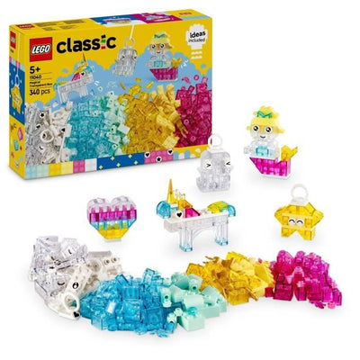 LEGO Classic 11040 Magical Transparent Brick Box - Gioco di costruzione per bambini di 5 anni