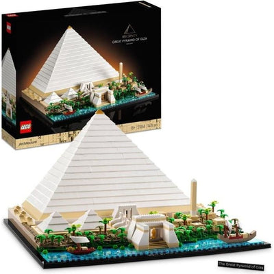 LEGO Architettura 21058 La Grande Piramide di Giza, Modello Hobby Creativo da Costruire, Monumento Mondiale e Decorazione