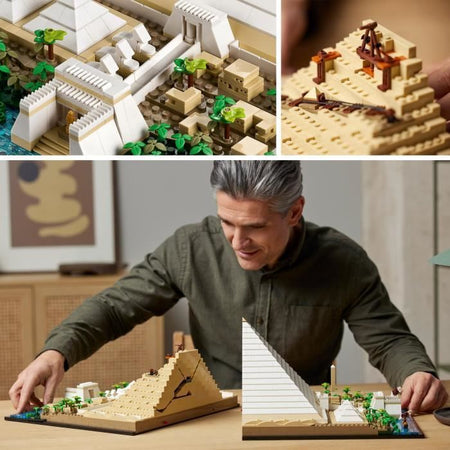 LEGO Architettura 21058 La Grande Piramide di Giza, Modello Hobby Creativo da Costruire, Monumento Mondiale e Decorazione