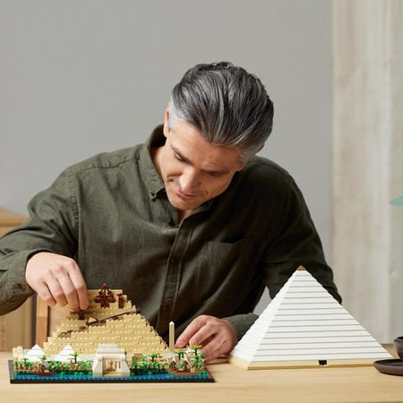 LEGO Architettura 21058 La Grande Piramide di Giza, Modello Hobby Creativo da Costruire, Monumento Mondiale e Decorazione