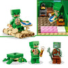 LEGO 21254 Minecraft Casa sulla spiaggia delle tartarughe, giocattolo con accessori, minifigure dei personaggi dei videogiochi